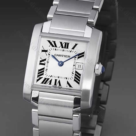 Scheda orologio Cartier Tank Francaise Acciaio #6095 Orologio Cartier Tank Francaise Acciaio #6095