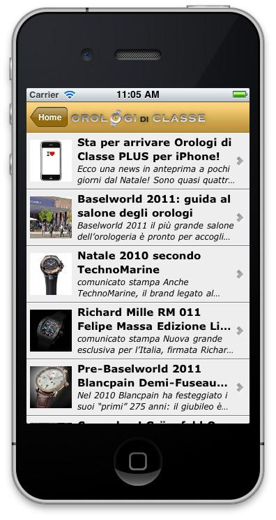 Orologi di Classe PLUS per iPhone i phone PLUS blog iPhone PLUS