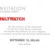 Only Watch 2011: Giveaway 3 Inviti Esposizione di Milano
