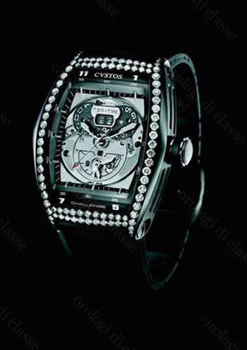 Scheda orologio Cvstos Challenge TWIN-TIME BLACK ST & DIAMONDS #6429 Orologio Cvstos Challenge TWIN-TIME BLACK ST & DIAMONDS #6429