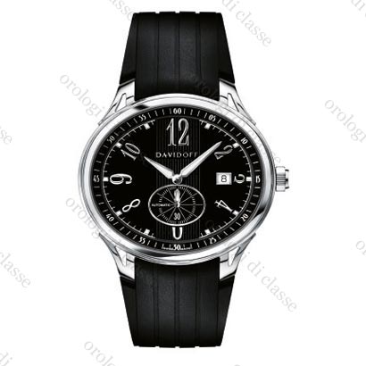 Scheda orologio Davidoff Gent automatic black dial rubber strap #6473 Orologio Davidoff Gent automatic black dial rubber strap #6473