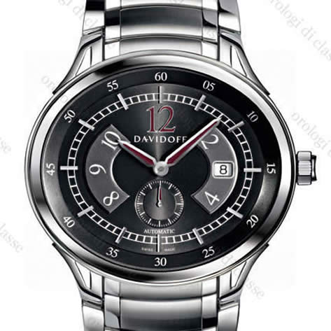 Scheda orologio Davidoff Gent automatic black dial stainless steel bracelet #6475 Orologio Davidoff Gent automatic black dial stainless steel bracelet #6475