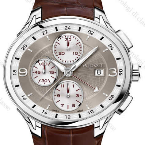 Scheda orologio Davidoff Gent automatic chronograph 2nd time zone 24 H #6480 Orologio Davidoff Gent automatic chronograph 2nd time zone 24 H #6480