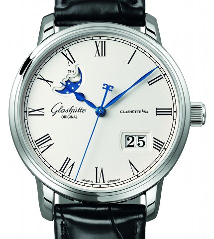 Scheda orologio Glashütte Original Senator Panorama Date Fasi Luna #11606 Orologio Glashütte Original Senator Panorama Date Fasi Luna #11606