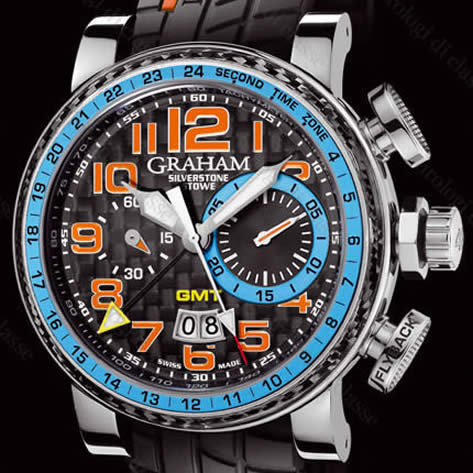 Scheda orologio Graham Big Silverstone Stowe Racing #7079 Orologio Graham Big Silverstone Stowe Racing #7079