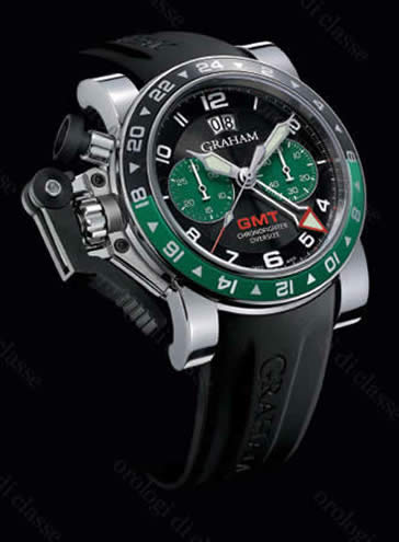 Scheda orologio Graham Chronofighter Oversize GMT Big Data BRG #10747 Orologio Graham Chronofighter Oversize GMT Big Data BRG #10747