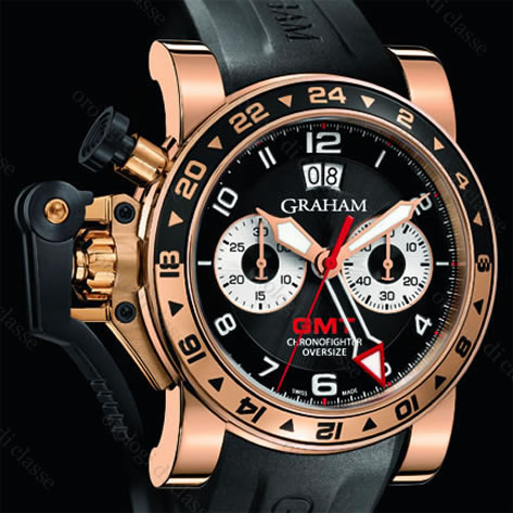 Scheda orologio Graham Chronofighter Oversize GMT Gold Big Date #7088 Orologio Graham Chronofighter Oversize GMT Gold Big Date #7088