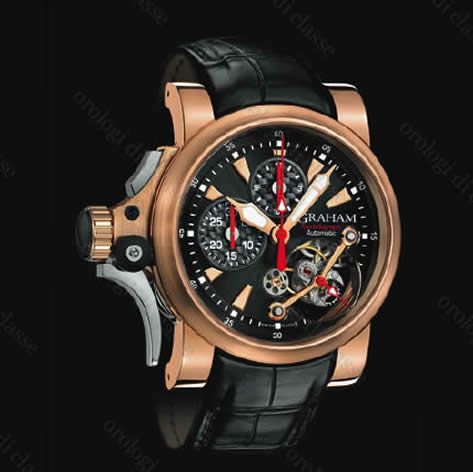 Scheda orologio Graham Tourbillograph Trigger Carbon Black #7115 Orologio Graham Tourbillograph Trigger Carbon Black #7115