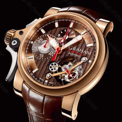 Scheda orologio Graham Tourbillograph Trigger Havana #10751 Orologio Graham Tourbillograph Trigger Havana #10751