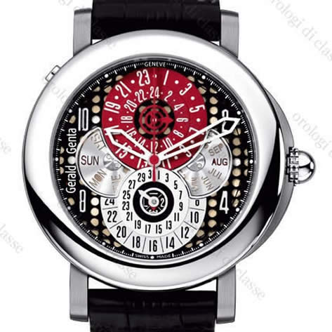 Scheda orologio Gèrald Genta Arena Calendario perpetuo GMT #6993 Orologio Gèrald Genta Arena Calendario perpetuo GMT #6993