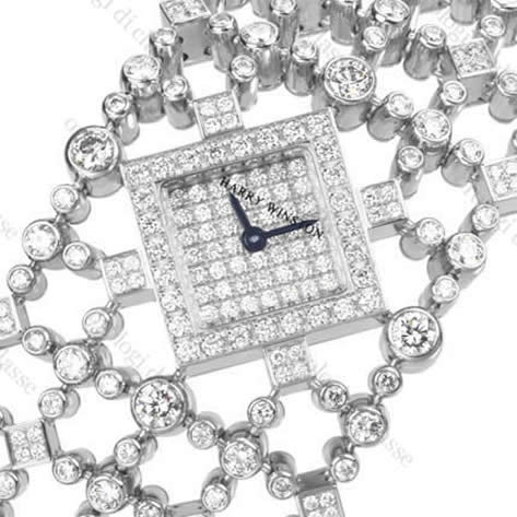 Scheda orologio Harry Winston Jewels That Tell Time Lattice #7183 Orologio Harry Winston Jewels That Tell Time Lattice #7183