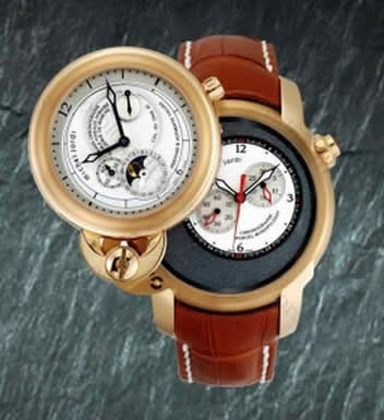 Scheda orologio Michel Jordi Twins Heritage Oro Rosa #8714 Orologio Michel Jordi Twins Heritage Oro Rosa #8714