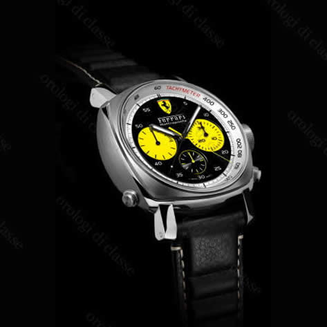 Scheda orologio Panerai Ferrari Rattrapante Yellow Counters Steel #9354 Orologio Panerai Ferrari Rattrapante Yellow Counters Steel #9354
