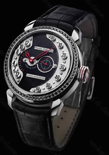Scheda orologio Pierre DeRoche GrandCliff Double Retrograde Skycrapers #9660 Orologio Pierre DeRoche GrandCliff Double Retrograde Skycrapers #9660