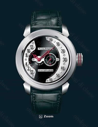 Scheda orologio Pierre DeRoche GrandCliff Double Retrograde Skyscrapers #9656 Orologio Pierre DeRoche GrandCliff Double Retrograde Skyscrapers #9656