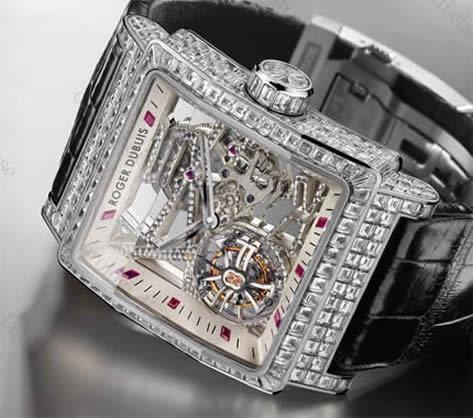 Scheda orologio Roger Dubuis KingSquare Skeleton Tourbillon Volant #9821 Orologio Roger Dubuis KingSquare Skeleton Tourbillon Volant #9821