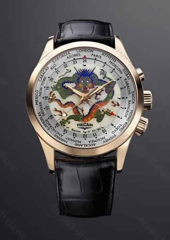 Scheda orologio Vulcain Aviator GMT The Dragon #10396 Orologio Vulcain Aviator GMT The Dragon #10396