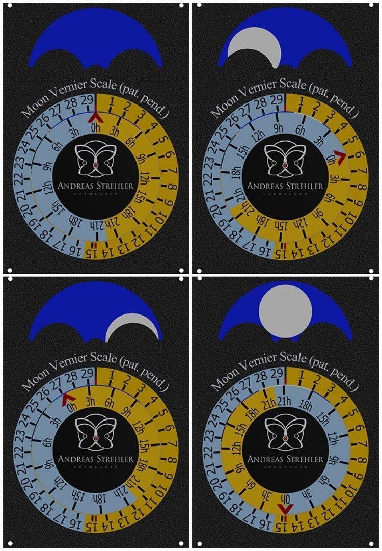 Strehler Lune Exacte Maßstab Vernier