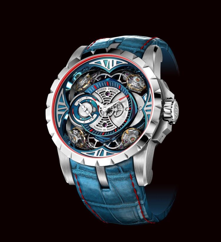Sehen Sie Roger Dubuis Excalibur Quatuor Cobalt MicroMelt®
