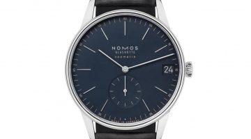 Nomos Glashütte Orion Neomatik 41 Blu Notte e Oro-Oliva