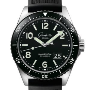 Glashütte Original SeaQ Panorama Date nero gomma