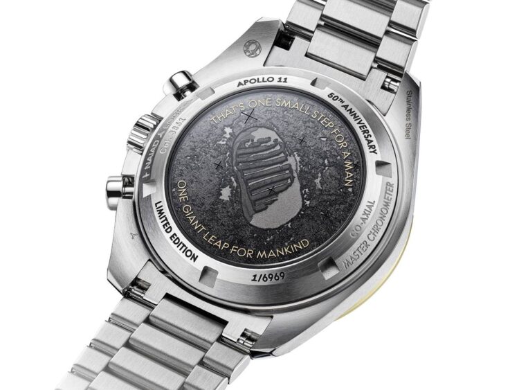 fondello inciso Omega Speedmaster Apollo 11 50th Anniversary Limited Edition Stainless Steel