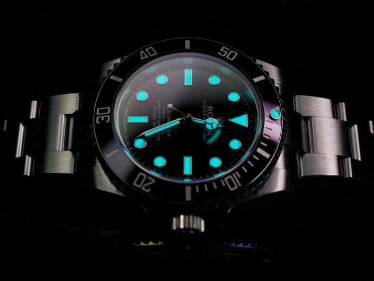 Rolex subacqueo indici luminescenti Cromalight