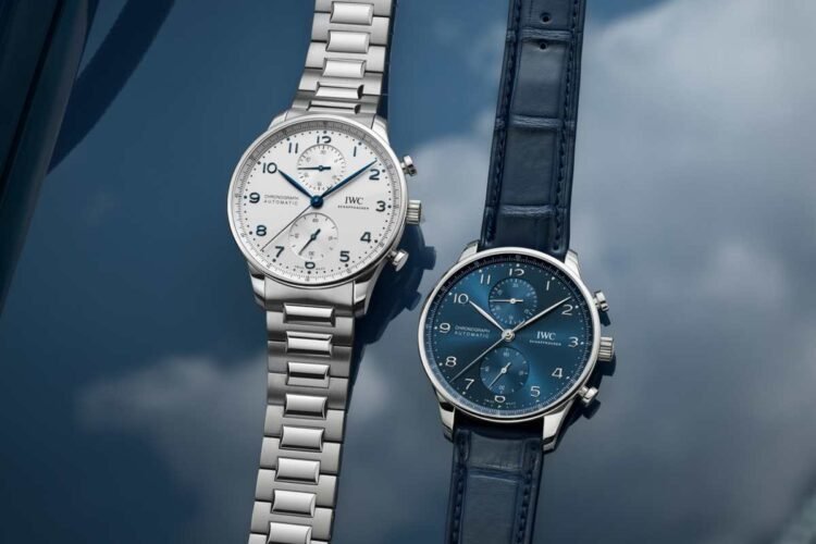 IWC Portugieser Chronograph con bracciale in acciaio