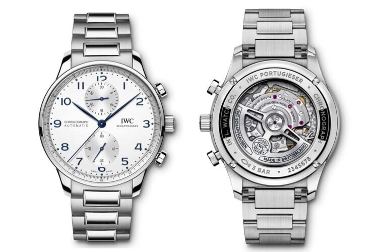 IWC Portugieser Chronograph con bracciale in acciaio