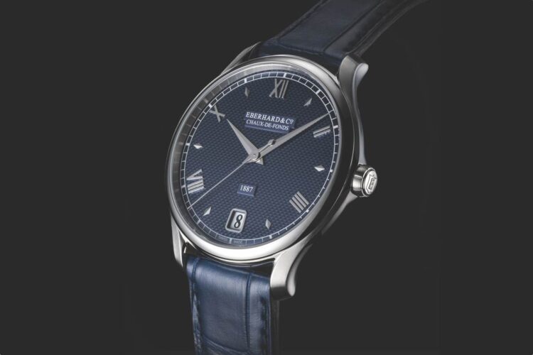 Eberhard 1887 Remontage Manuel blu