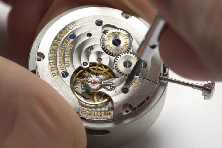 Eberhard 1887 Remontage Manuel movimento