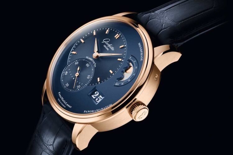 Glashütte Original PanoMaticLunar oro rosso quadrante blu