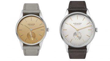 NOMOS Glashütte Orion 33 Oro e Orion 38 Argento