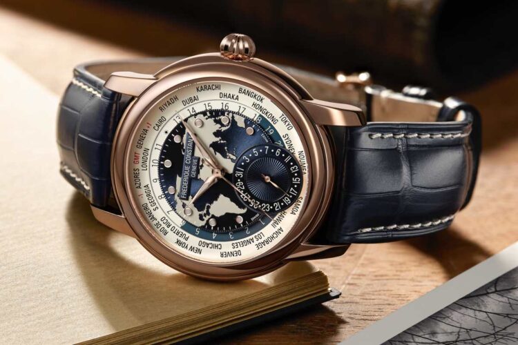Frederique Constant Classic Worldtimer Manufacture oro rosa