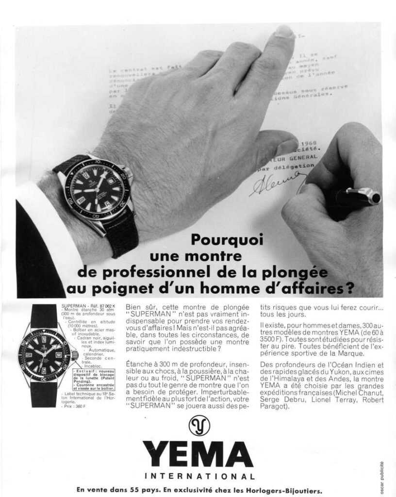 pubblicità vintage Yema Superman