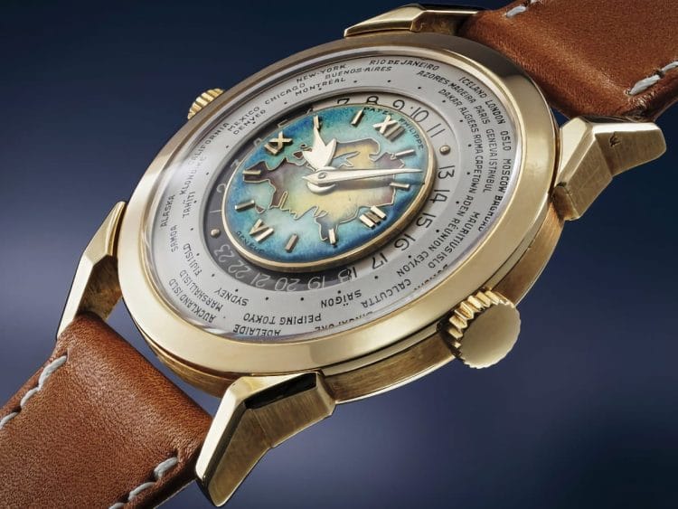Patek Philippe Ore del Mondo 2523 "Eurasia" Introdotto nel 1953, questo Patek Philippe World Time Ref. 2523 "Eurasia" con questo quadrante è stato prodotto in soli 3 esemplari.