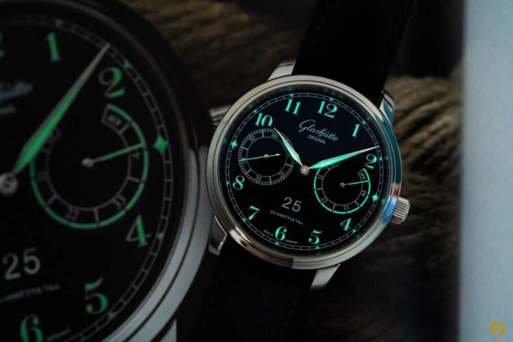 orologio Glashütte Original Senator Observer vista notturna