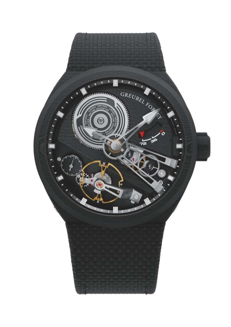 orologio Greubel Forsey Balancier Convexe S2 Carbon vista frontale