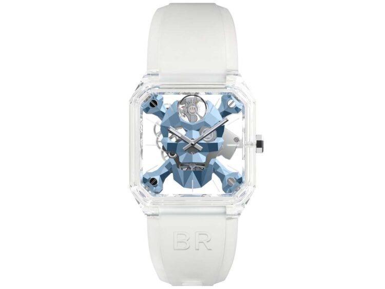 orologio Bell & Ross BR01 Cyber Skull Saphire Ice Blue
