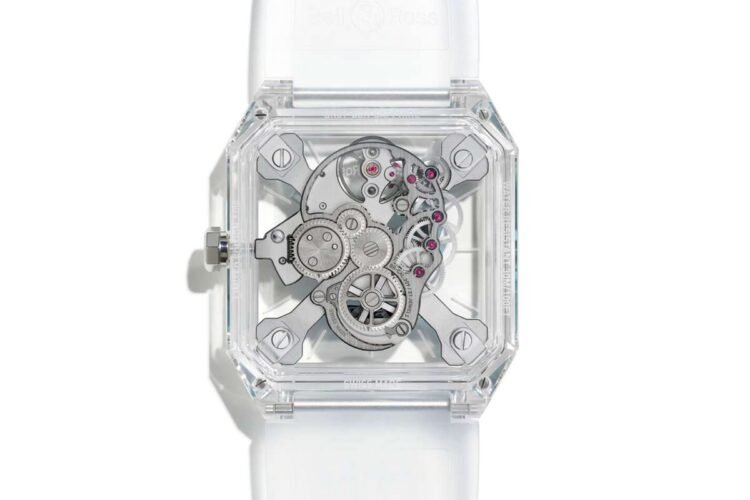 movimento Bell & Ross BR01 Cyber Skull Saphire Ice Blue
