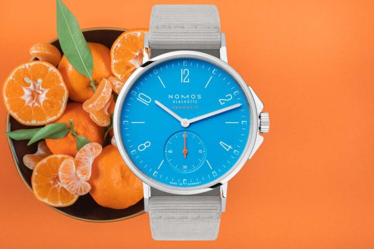 Nomos Ahoi Neomatik Blu Segnale 36,3mm
