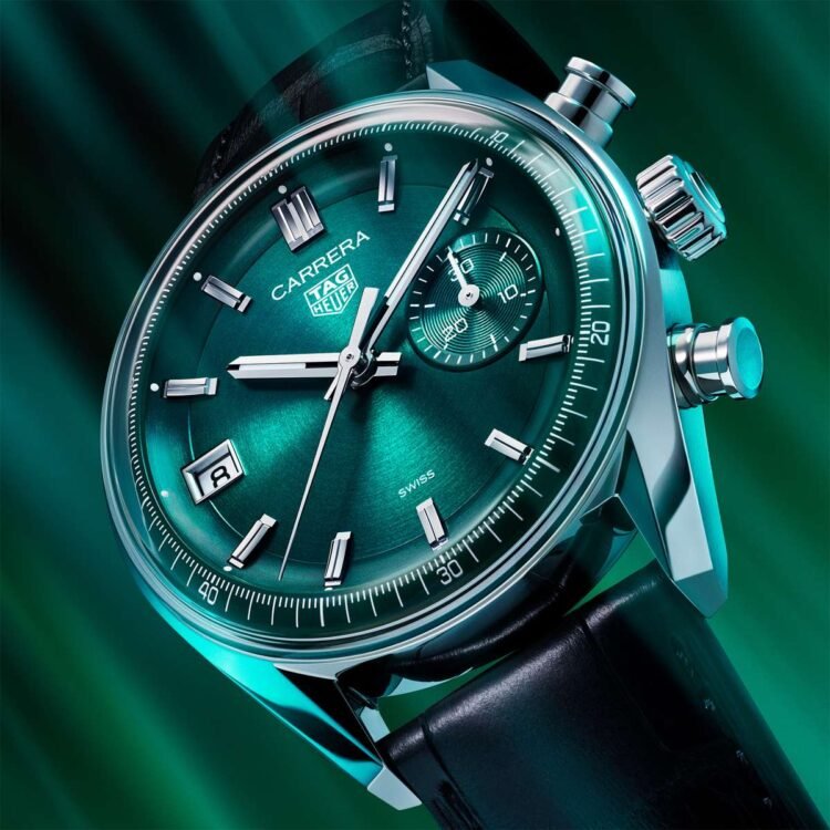 TAG Heuer Carrera Chronograph Dato Glassbox Green