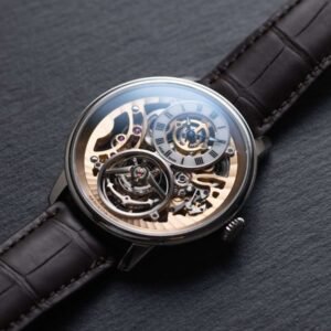 Anteprima Watches and Wonders 2024 Arnold & Son UTTE Ultrathin Tourbillon Skeleton Red Gold/Platinum