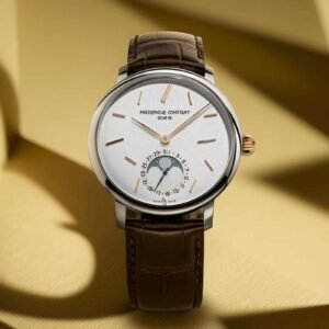 Frederique Constant Slimline Moonphase Date Manufacture seconde/seconde/