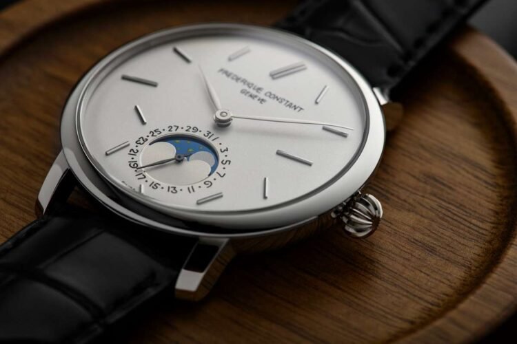 Frederique Constant Slimline Moonphase Date Manufacture seconde/seconde/ edizione limitata