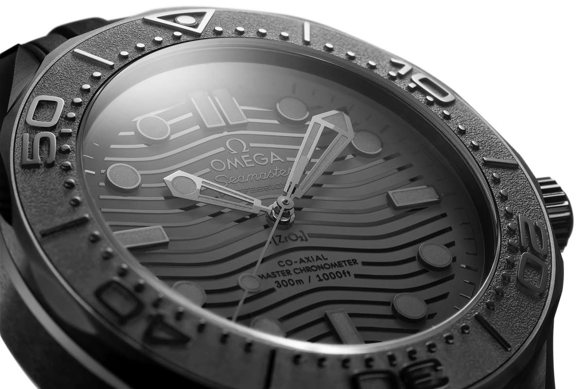 Nero su Nero Omega Seamaster 300m Ceramica