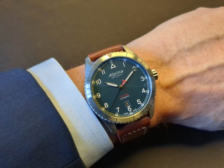 Alpina Startimer Pilot Automatic Petroleum blue 