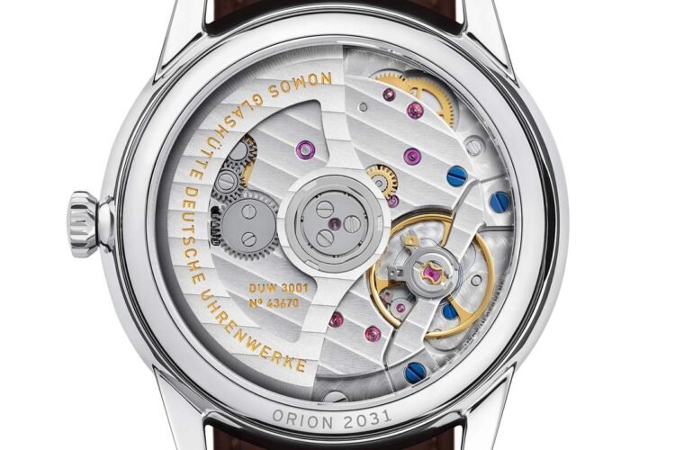 Nomos Orion Neomatik Doré calibro DUW 3001 scappamento Swing System