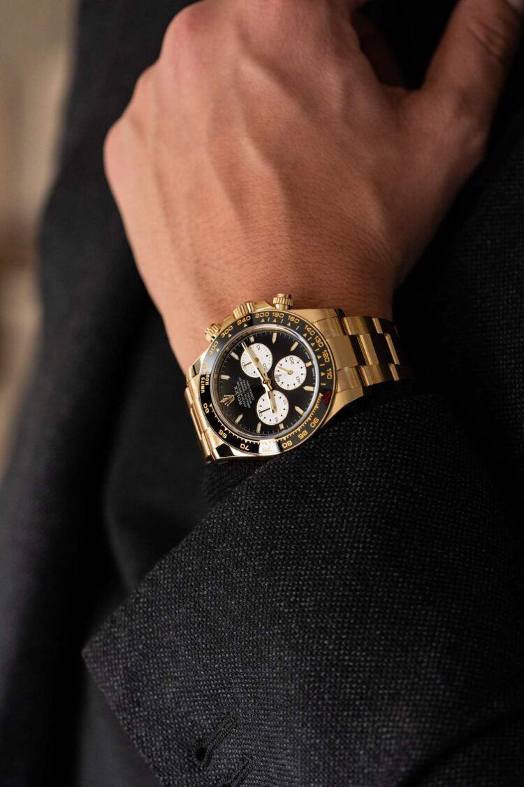Daytona le Mans oro giallo 18k al polso