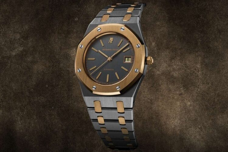 Audemars Piguet Royal Oak ref. 14486TR (35mm) del 1988 in tantalio e oro rosa